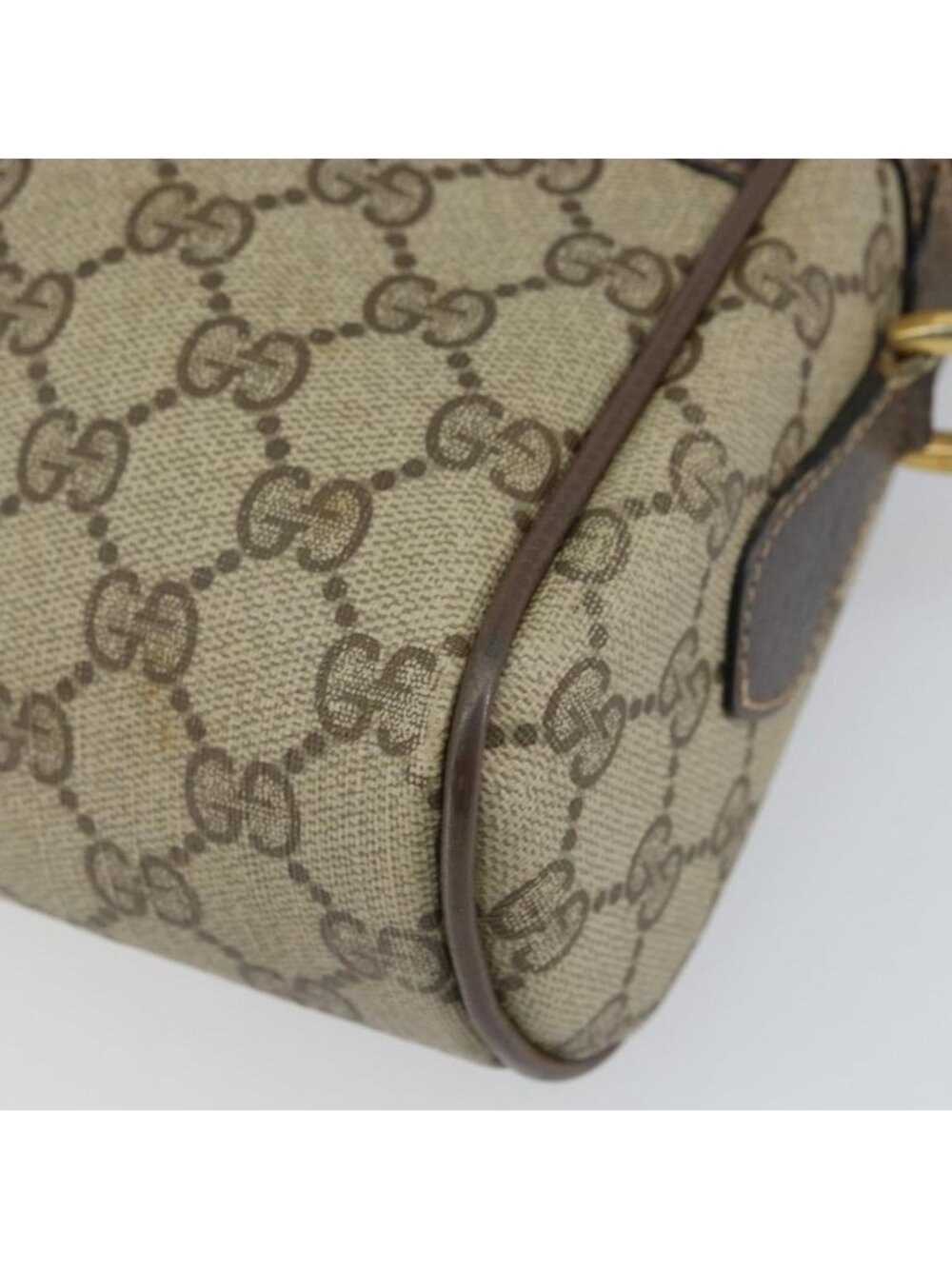 Authentic GUCCI GG Supreme Web Sherry Line Bag PVC Beige Gold 24 02 005 - Picture 16 of 16